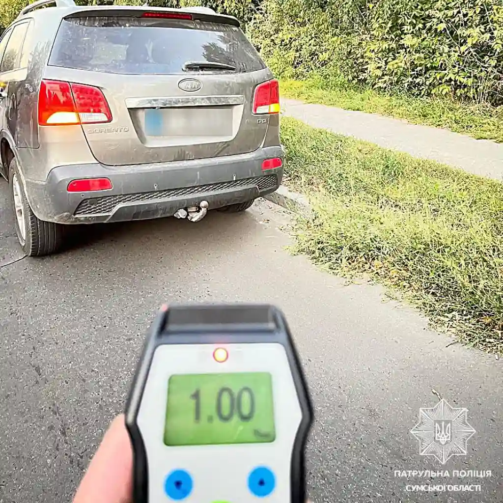 У Сумах спіймали нетверезого водія без посвідчення