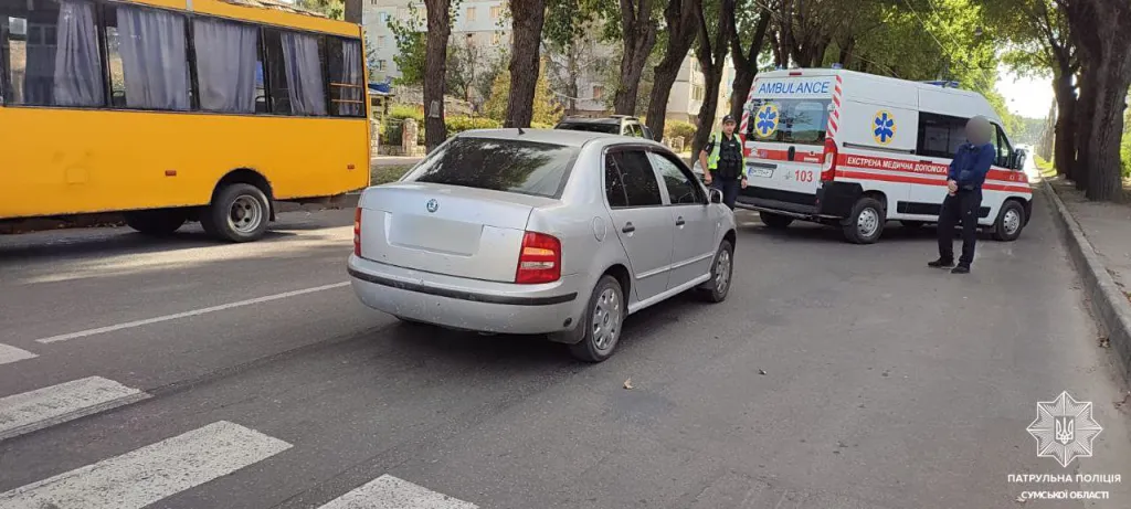 На пішохідному переході в Сумах автомобіль збив чоловіка