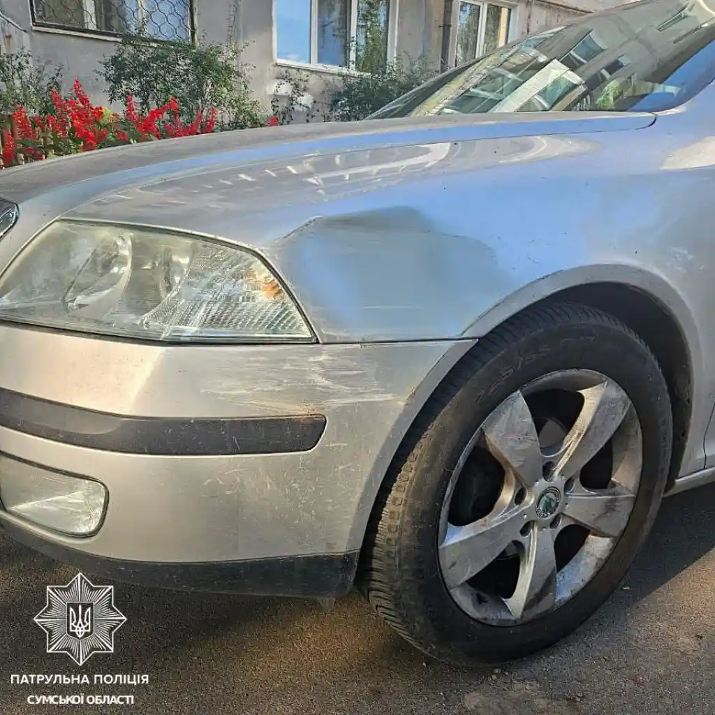 У Сумах водій Mitsubishi втік після ДТП, але його розшукали