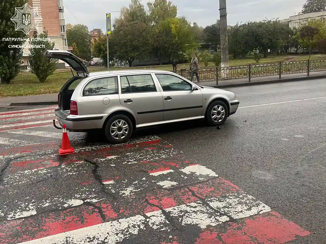 У Сумах двоє пішоходів травмовані внаслідок наїздів на пішохідних переходах