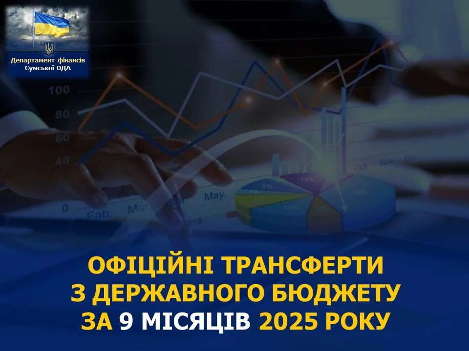 Місцеві бюджети Сумщини отримали майже 4 млрд грн трансфертів із держбюджету
