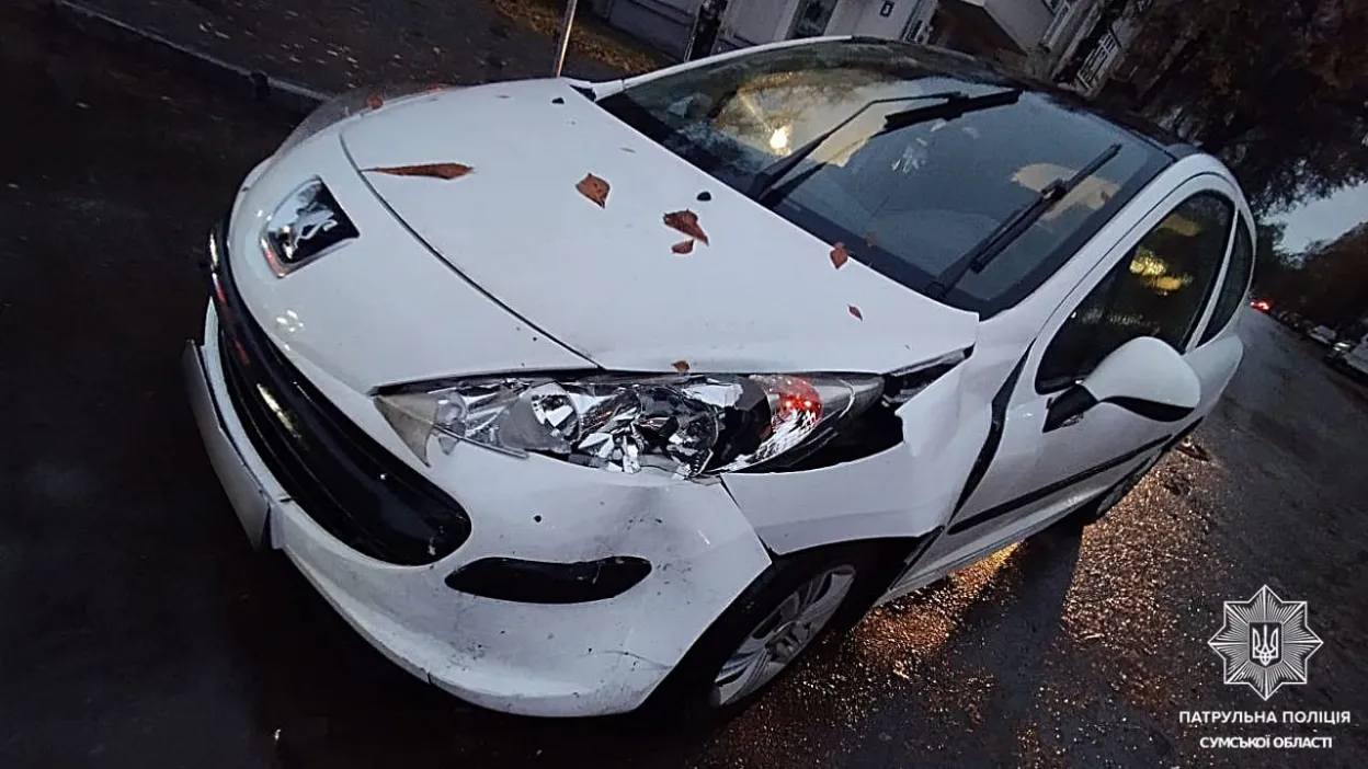 У Сумах водійка Volkswagen спричинила потрійну автопригоду