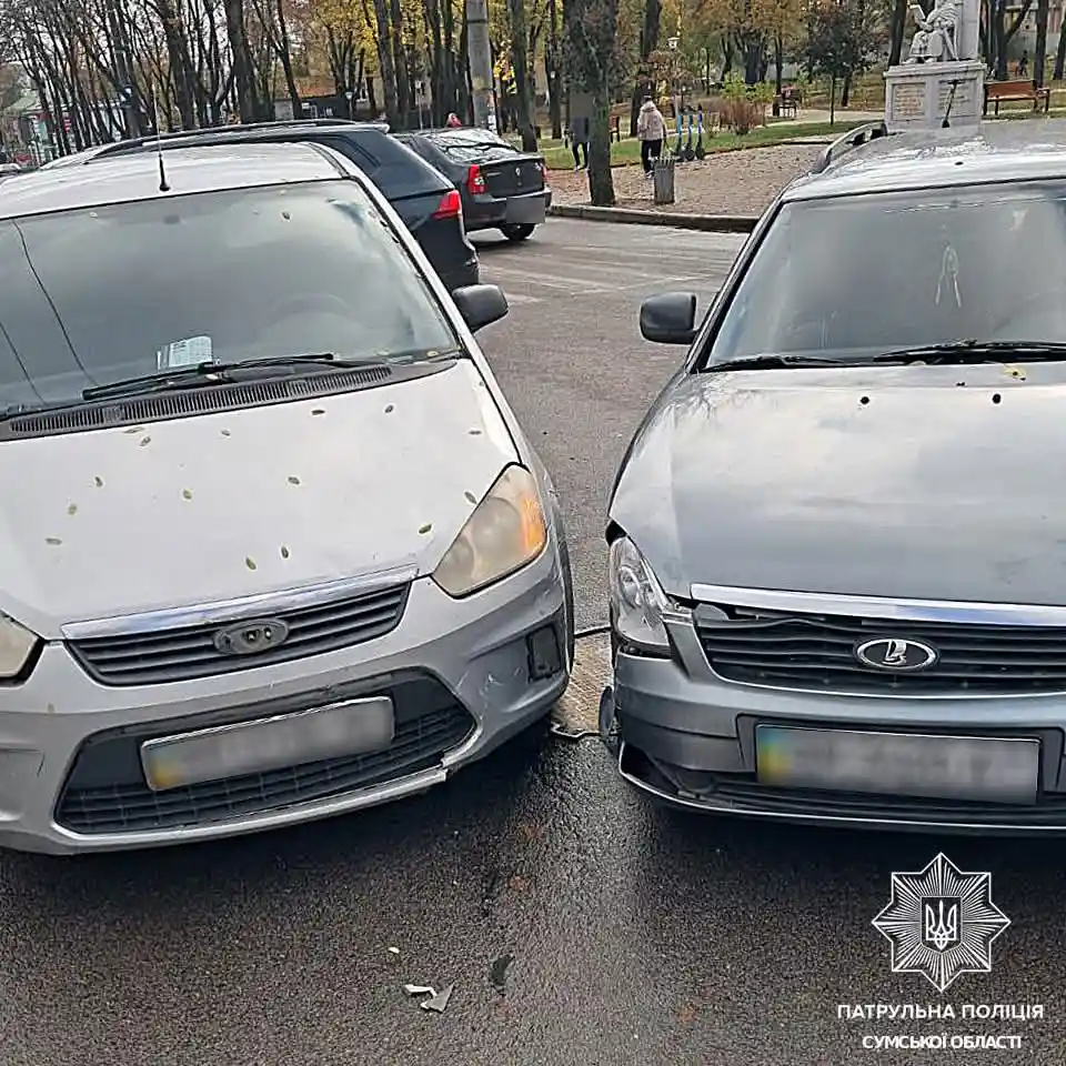 ДТП у Сумах: пасажирка отримала травми через зіткнення автомобілів