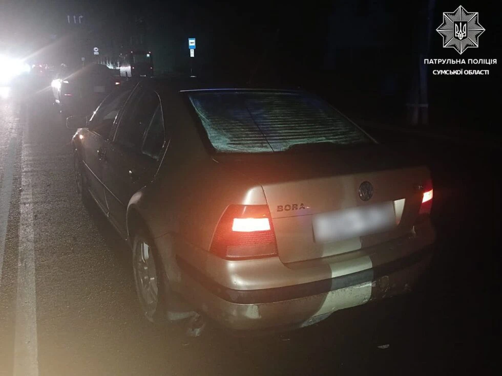 У Сумах через недотримання дистанції сталася ДТП за участі трьох автомобілів