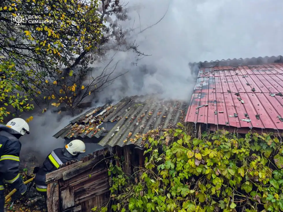 У Конотопі рятувальники оперативно ліквідували пожежу в житловому секторі