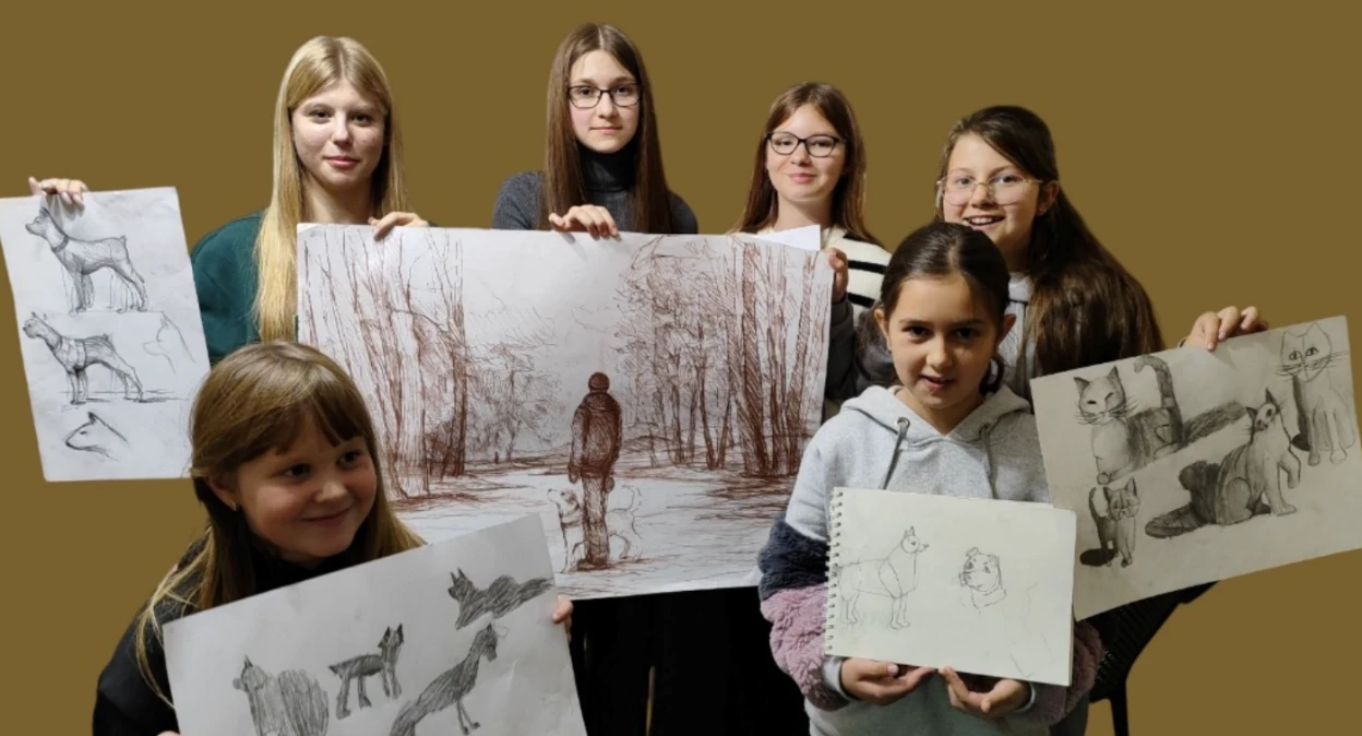 Учні сумської художньої школи долучилися до міжнародного заняття про гуманне ставлення до тварин