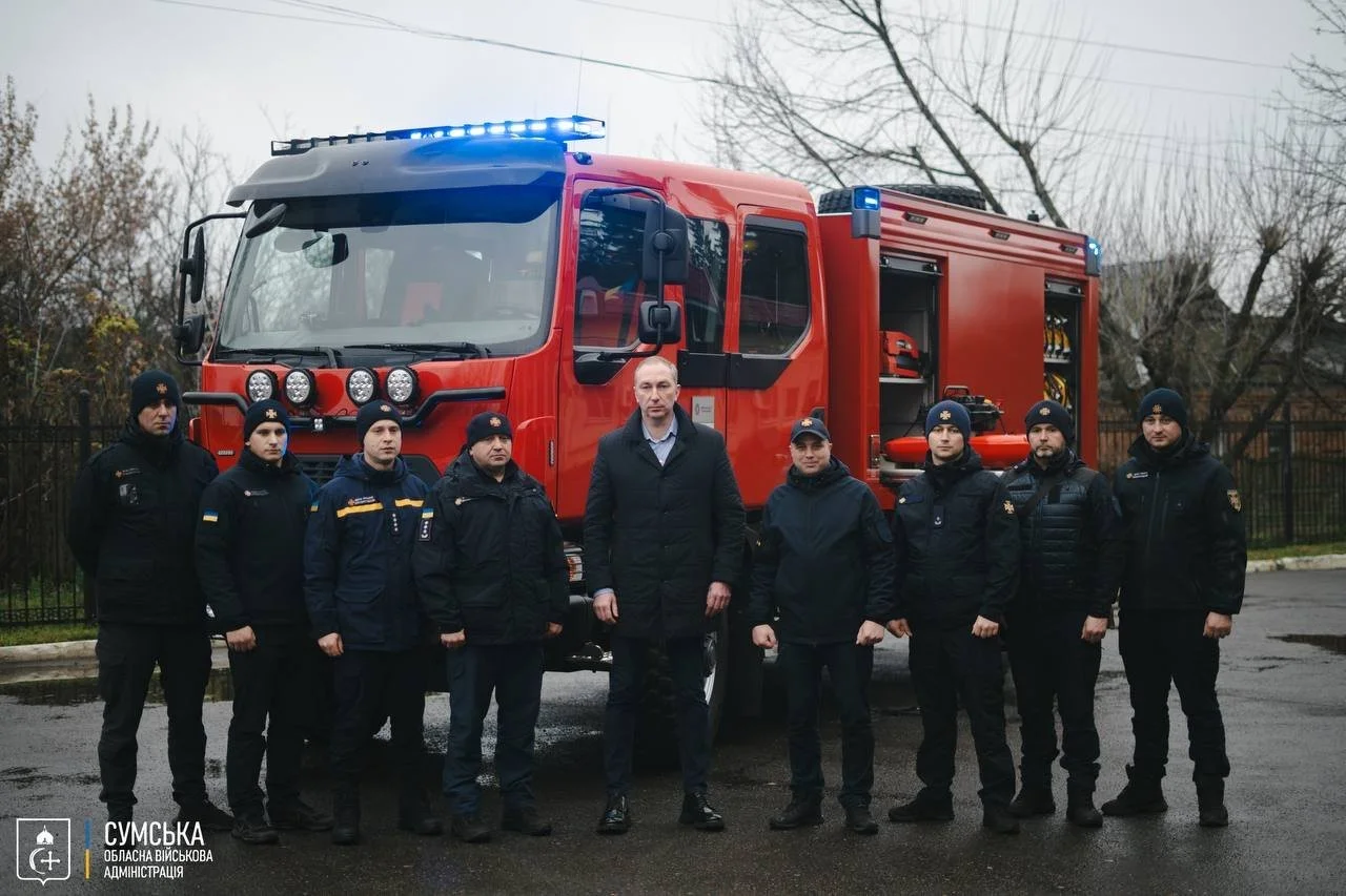 Сумщина посилила свій рятувальний флот завдяки пожежному авто з Польщі