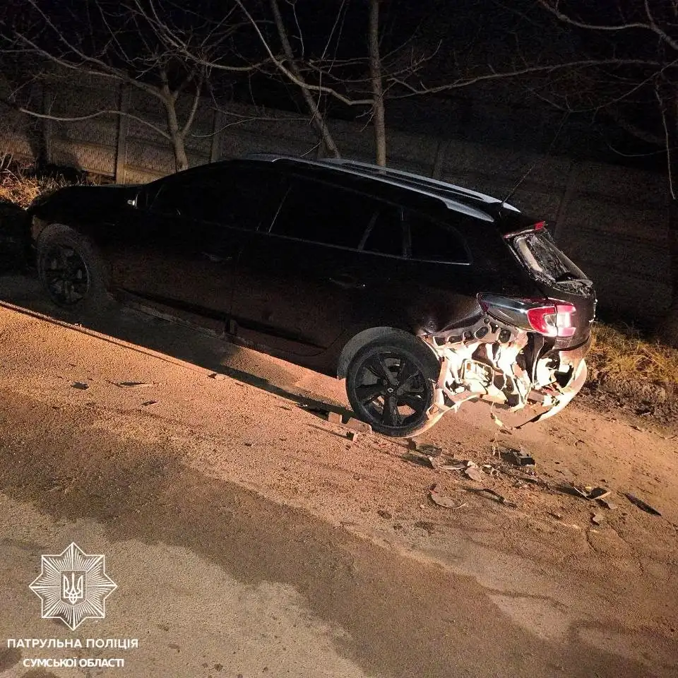 У Сумах нетверезий водій влаштував ДТП і втік з місця пригоди
