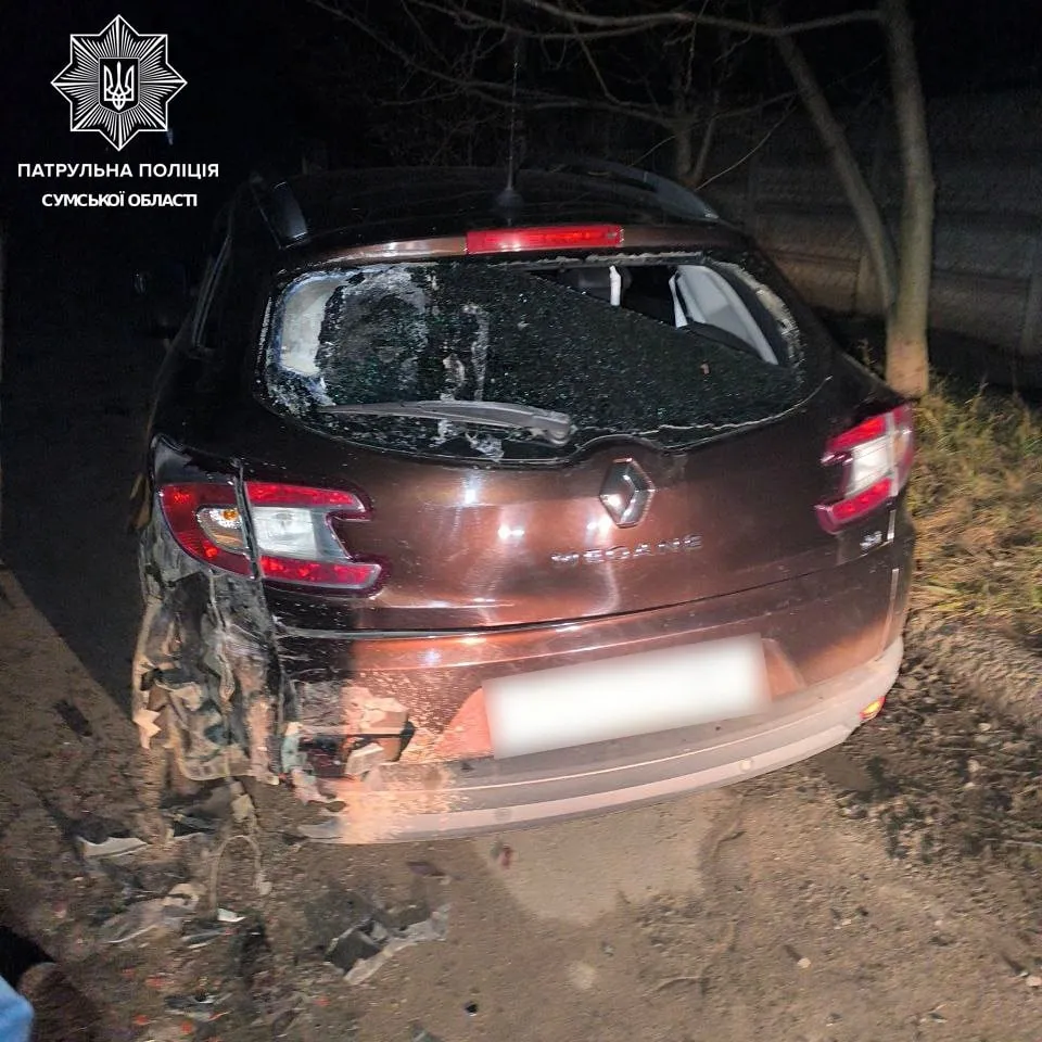 У Сумах нетверезий водій влаштував ДТП і втік з місця пригоди