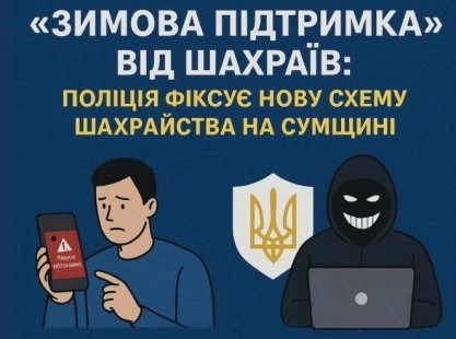 Шахраї на Сумщині використовують фейкову «Зимову підтримку» для обману громадян