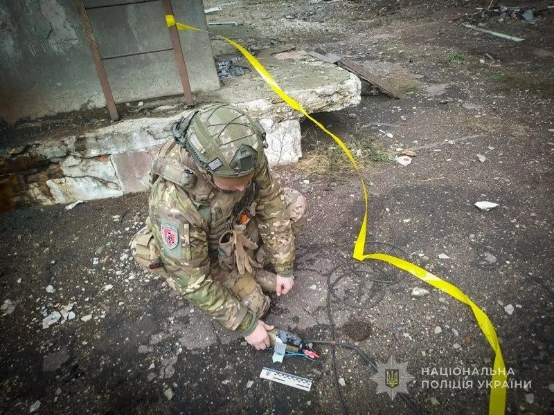 Поліція ліквідувала бойову частину дрона, що впав у населеному пункті