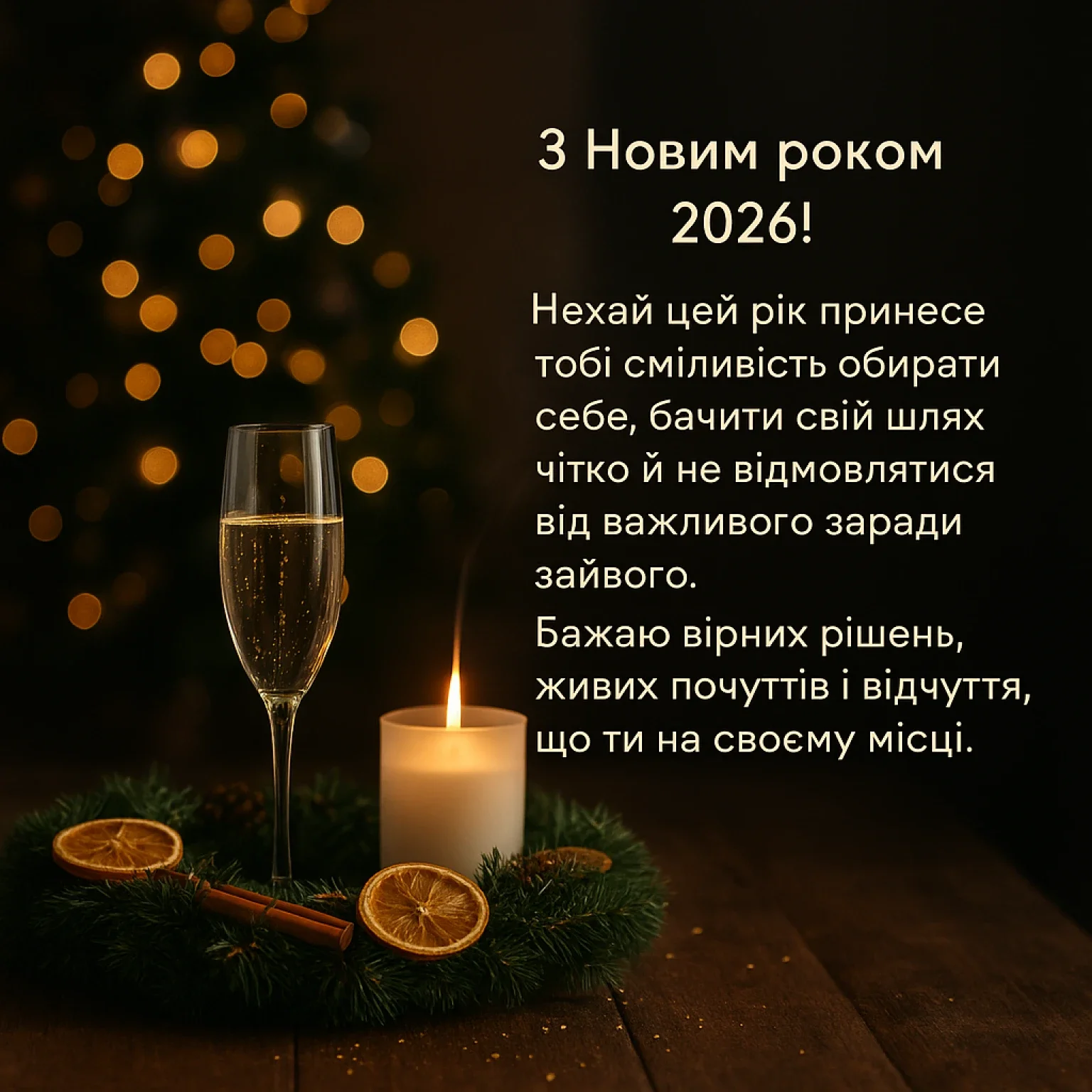 Привітання з Новим роком 2026 своїми словами