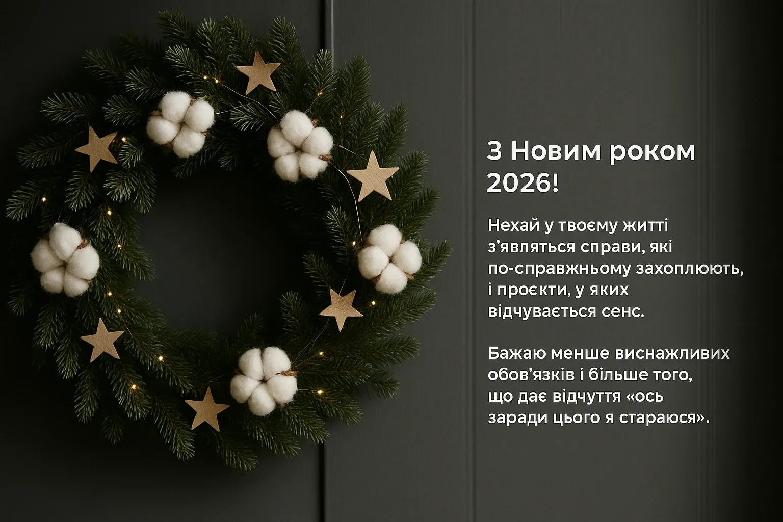 Привітання з Новим роком 2026 своїми словами