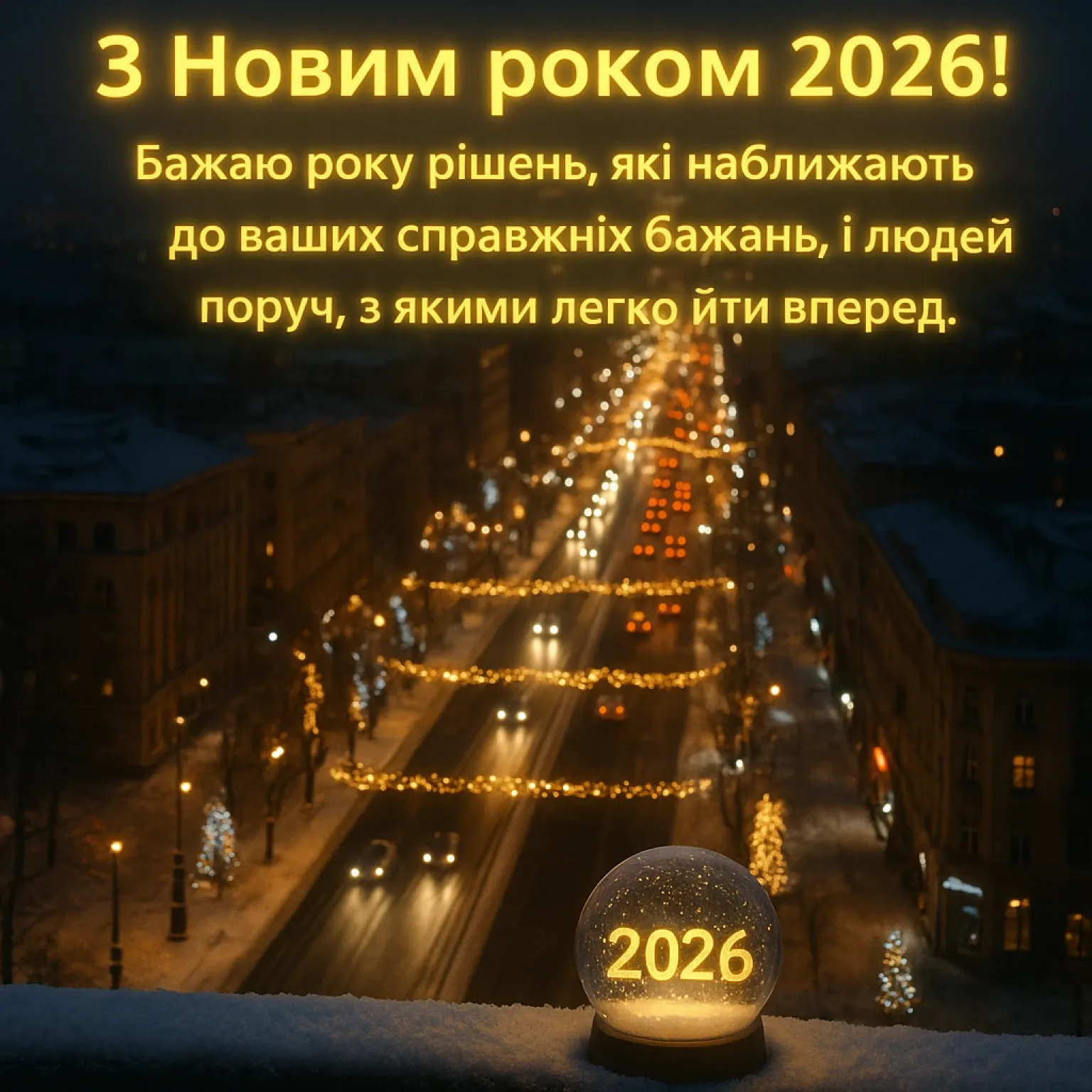Привітання з Новим роком 2026 своїми словами