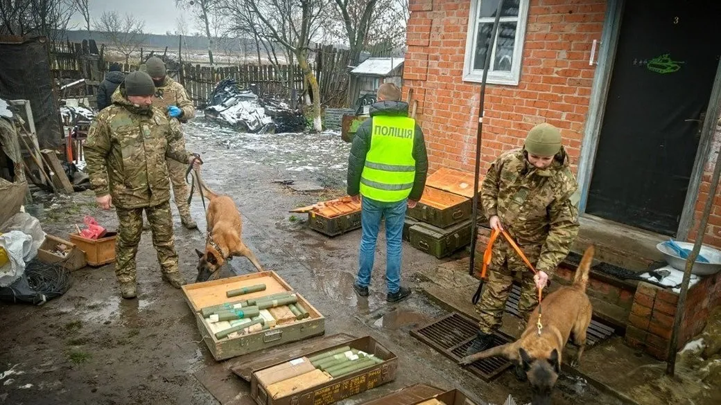 Боєприпаси посеред будинку: на Сумщині поліція натрапила на небезпечний сховок