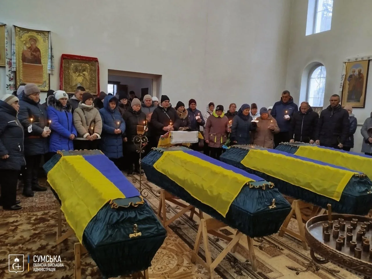 Сумщина вшановує героїв: перше поховання невпізнаних Захисників України