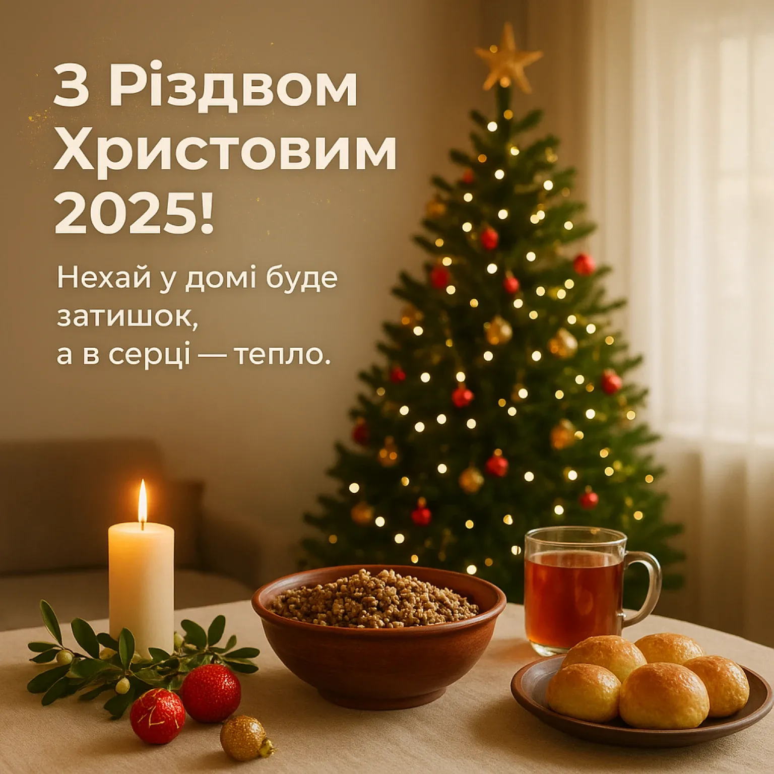 привітання з різдвом 2025