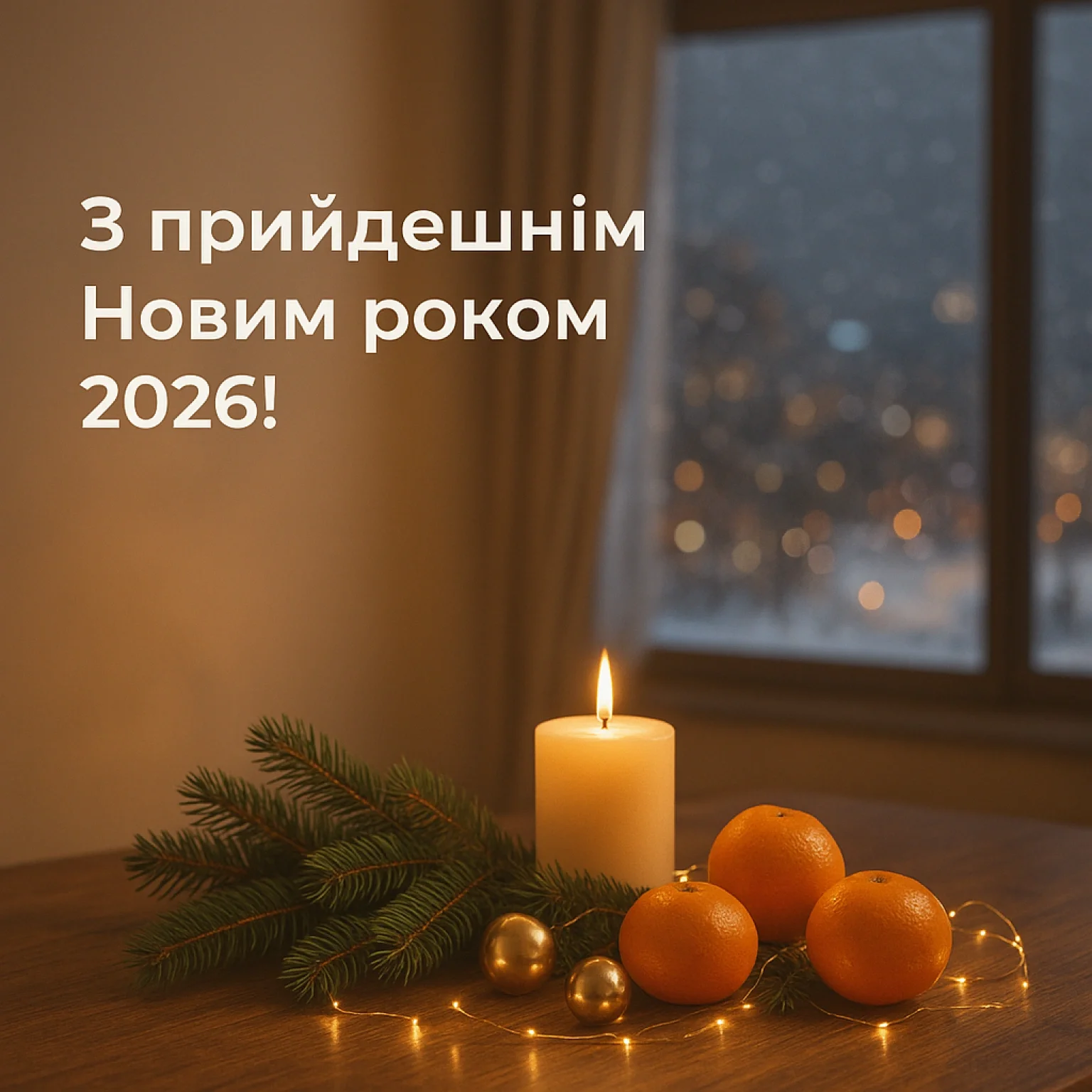 привітання з прийдешнім новим роком 2026