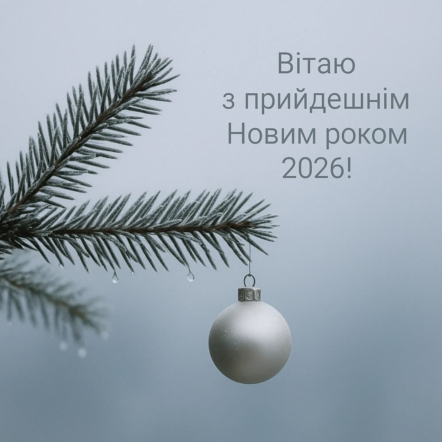 привітання з прийдешнім новим роком 2026