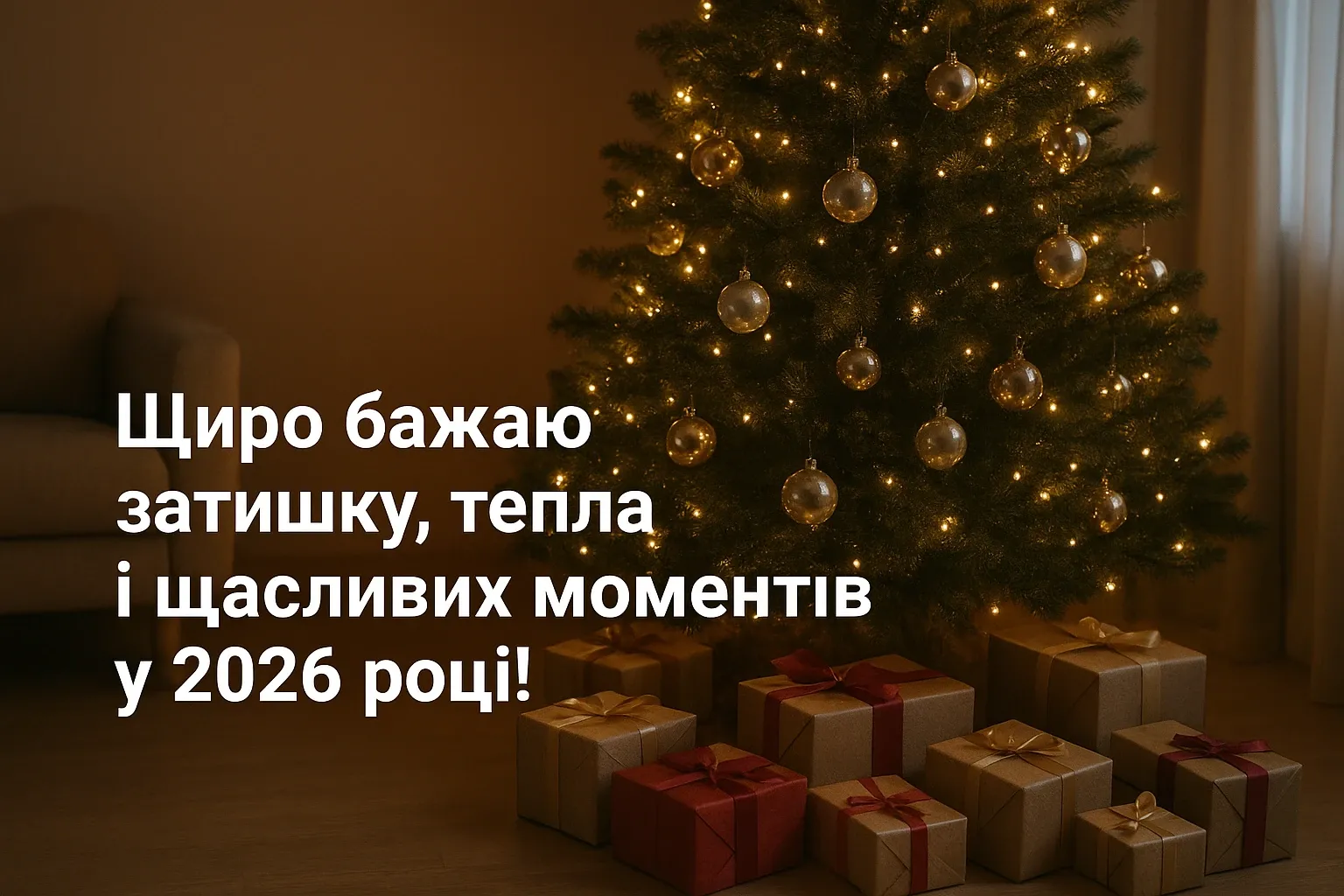 привітання з прийдешнім новим роком 2026