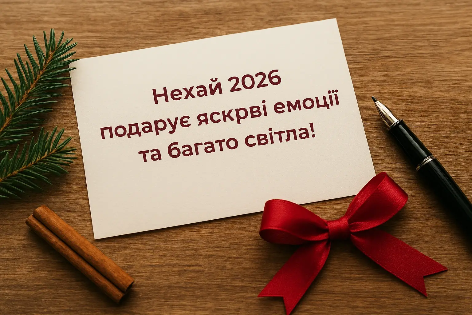 привітання з прийдешнім новим роком 2026