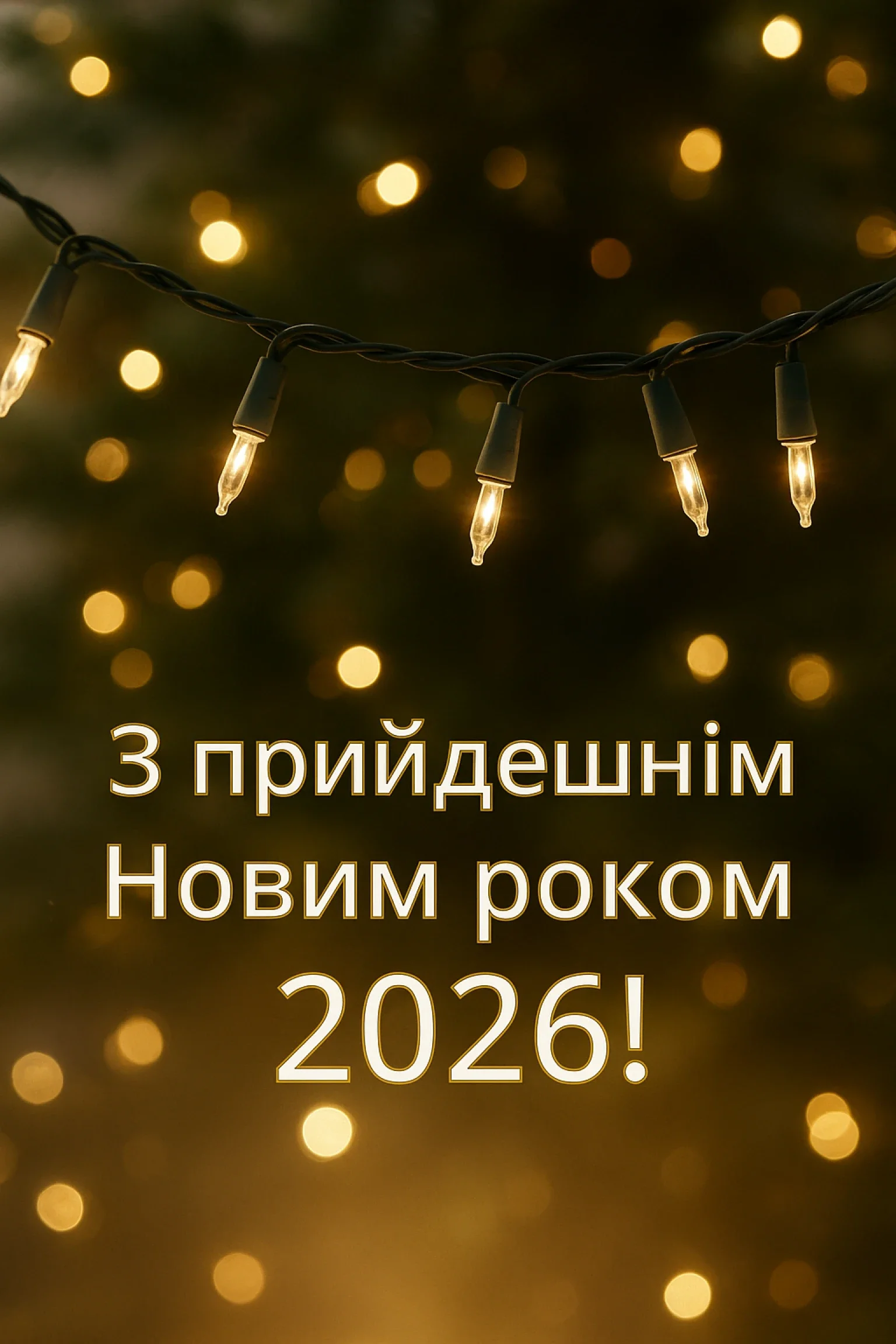 привітання з прийдешнім новим роком 2026