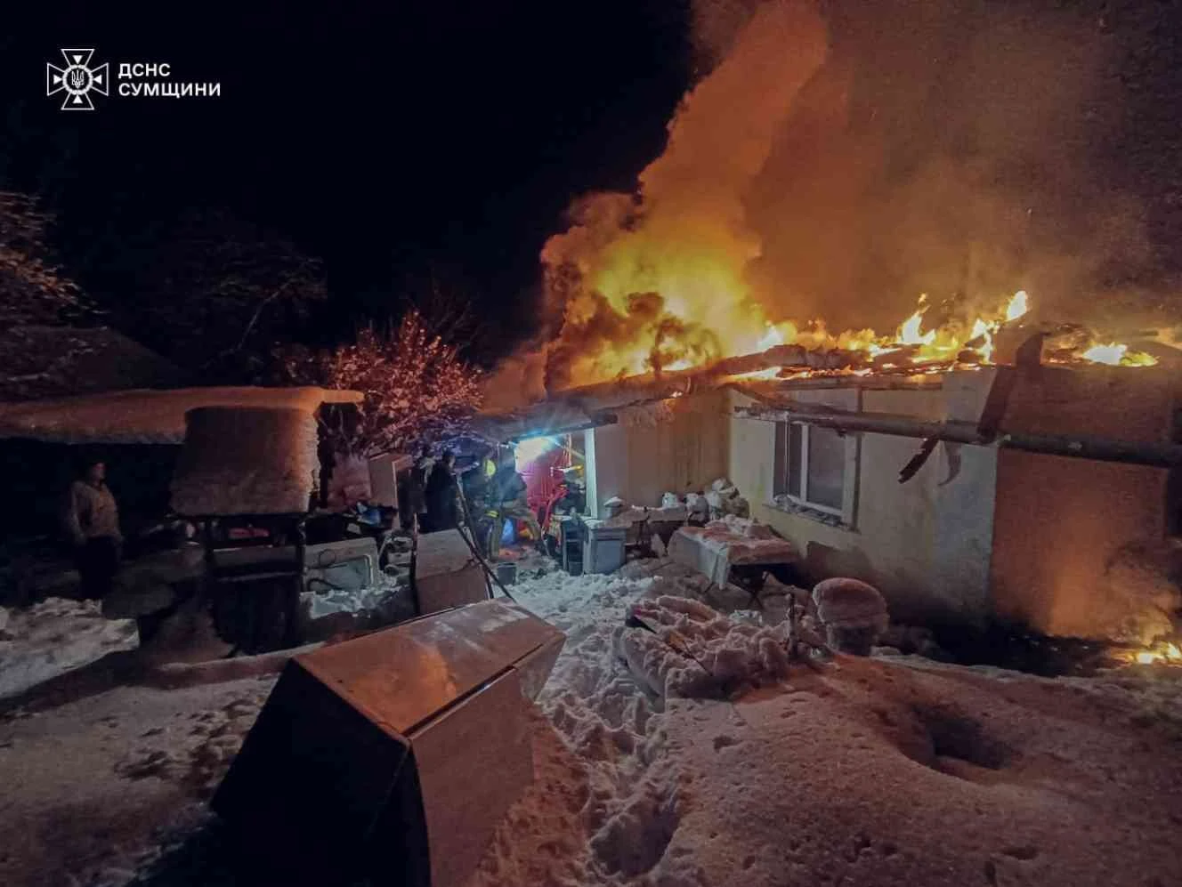 На Сумщині рятувальники чотири рази ліквідували пожежі в житлових будинках