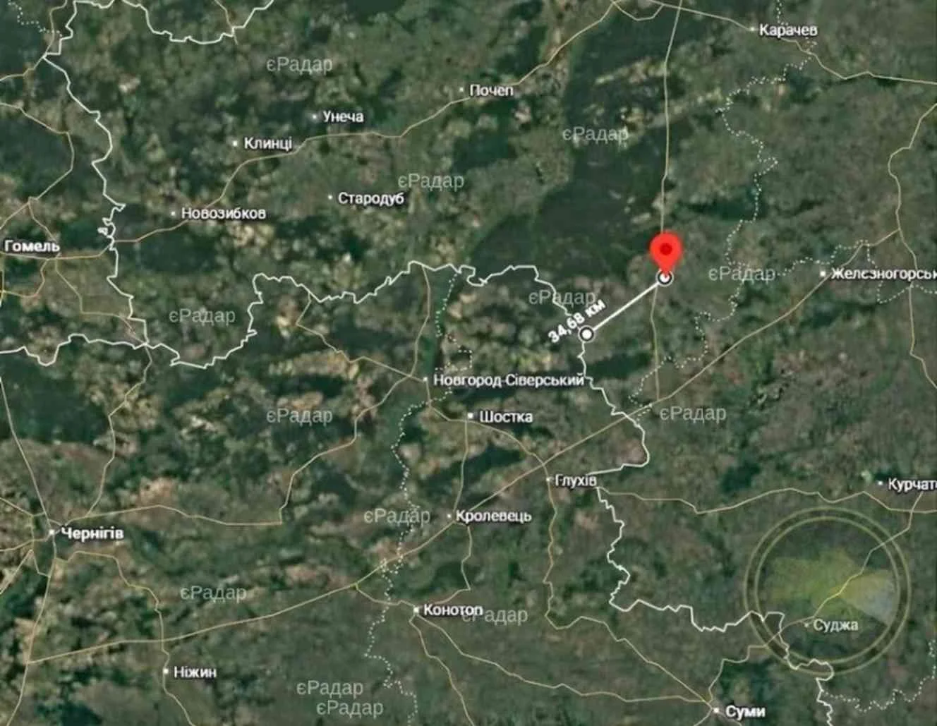 Запуски «шахедів» з нової локації на кордоні з Україною: що відомо
