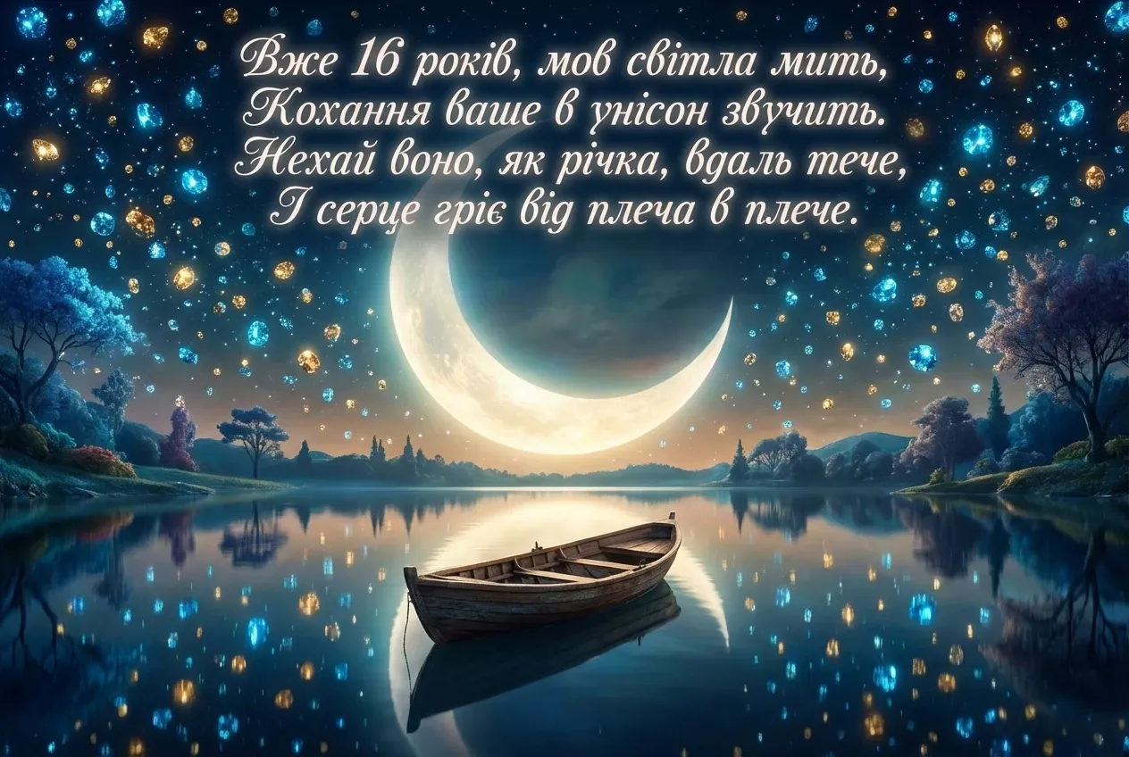 16 років весілля