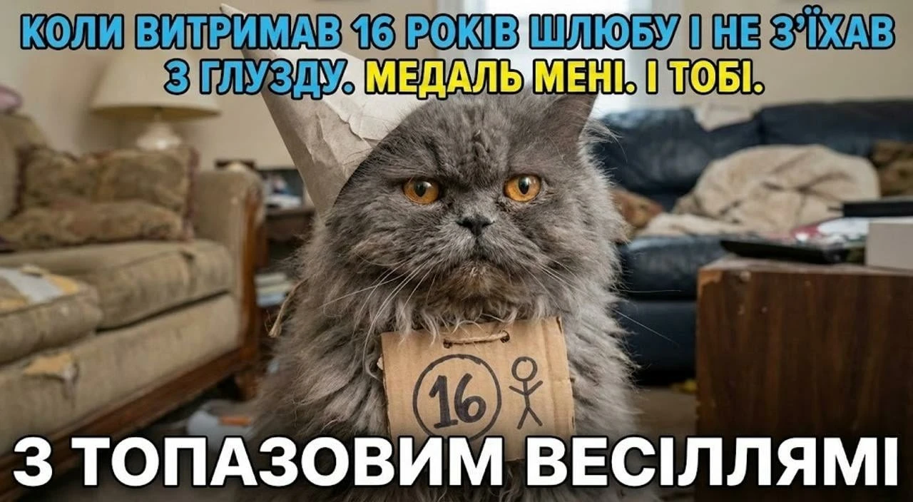 Привітання на 16 років весілля