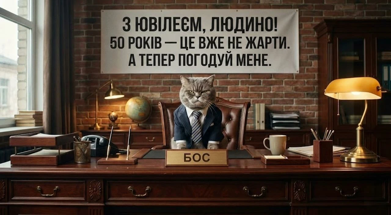 Привітання з ювілеєм 50 років мужчині