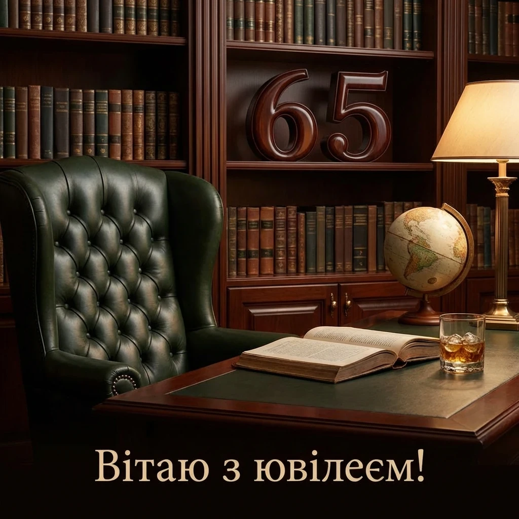 з ювілеєм 65 чоловіку