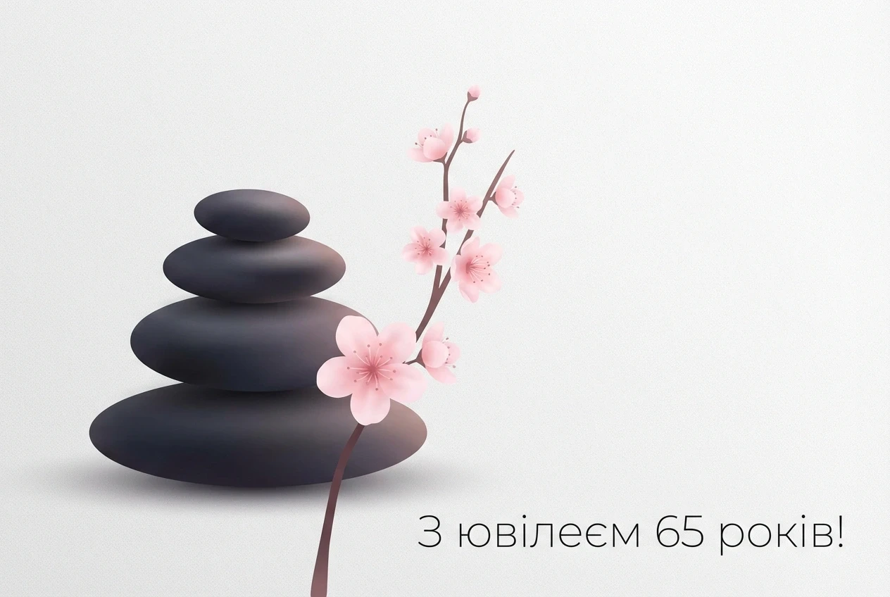 з ювілеєм 65 чоловіку