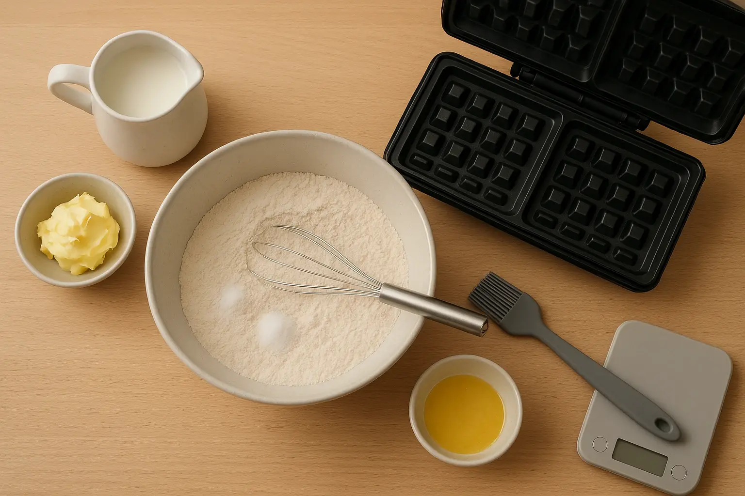 рецепт вафлі бельгійські