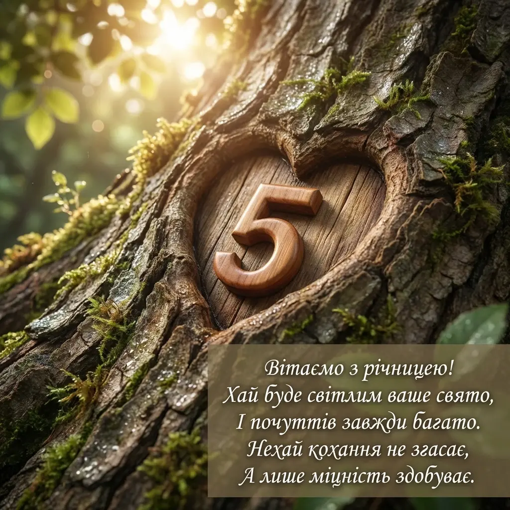 5 років весілля привітання від батьків