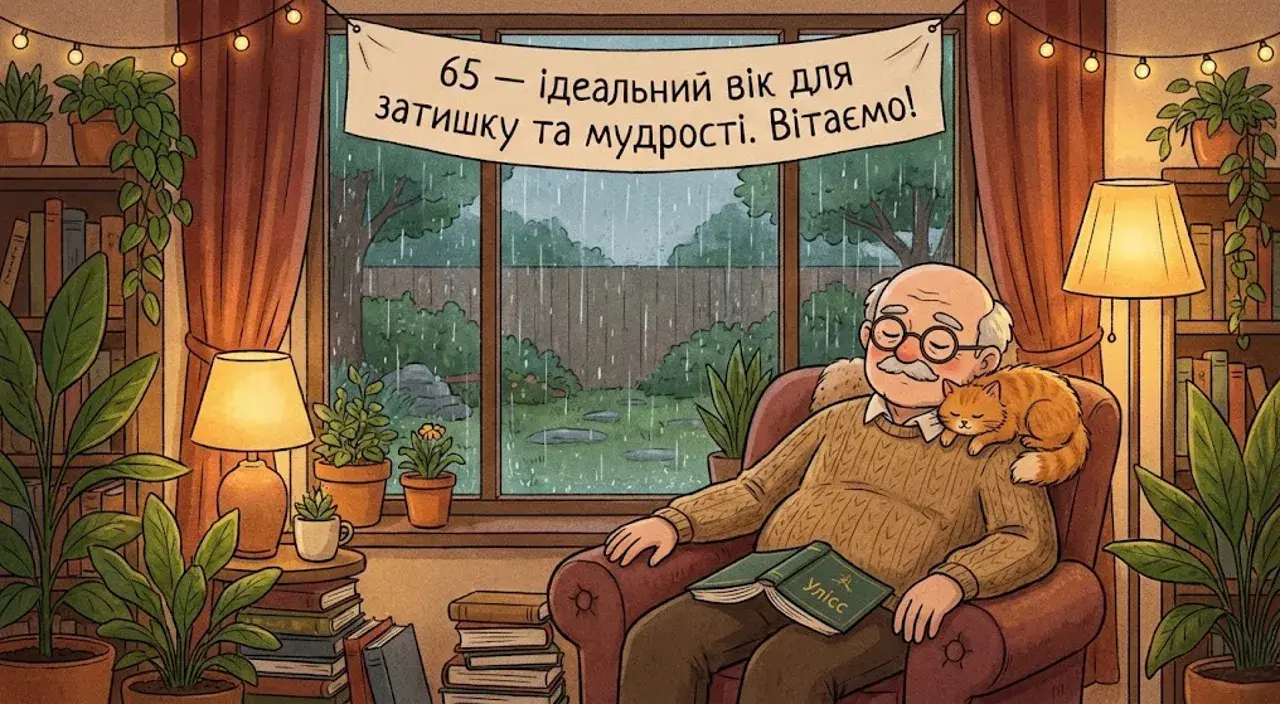 Привітання з ювілеєм на 65 років чоловіку