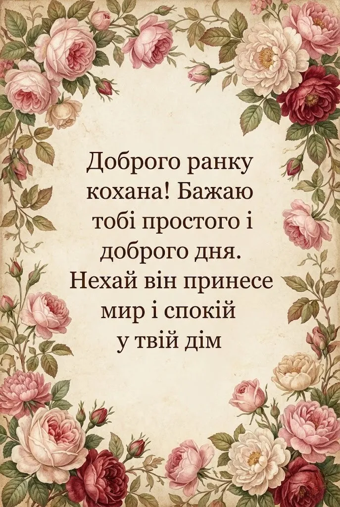 Доброго ранку, кохана: ніжні та романтичні картинки для особливого початку дня