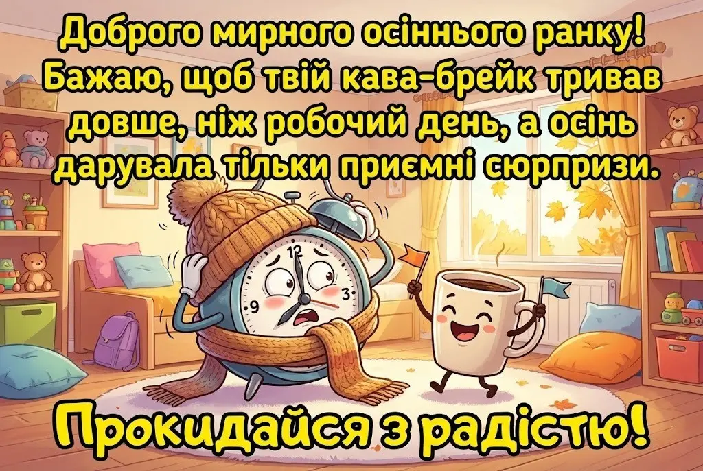 Доброго мирного осіннього ранку з найкращими картинками та душевними листівками для гарного настрою