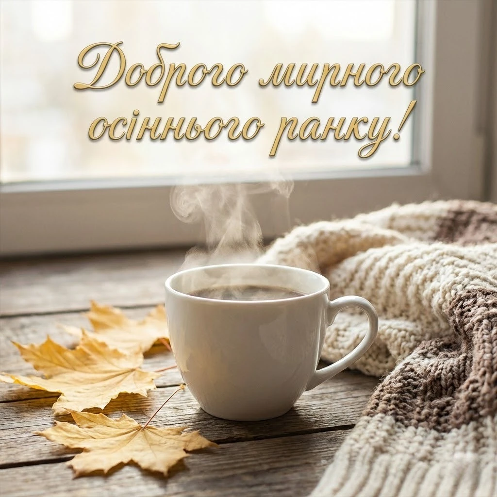 Доброго мирного осіннього ранку з найкращими картинками та душевними листівками для гарного настрою