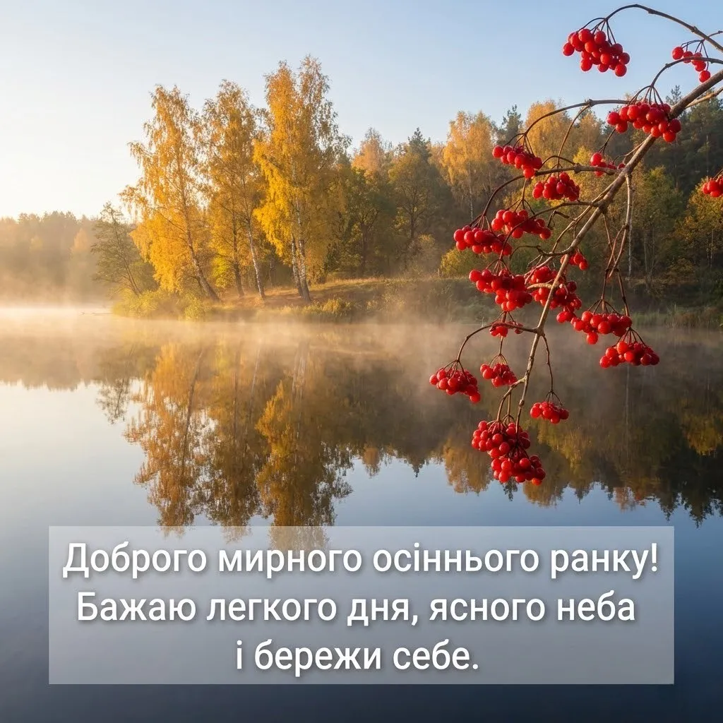 Доброго мирного осіннього ранку з найкращими картинками та душевними листівками для гарного настрою