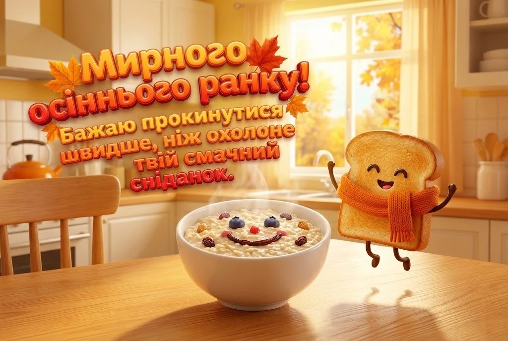 Доброго мирного осіннього ранку з найкращими картинками та душевними листівками для гарного настрою