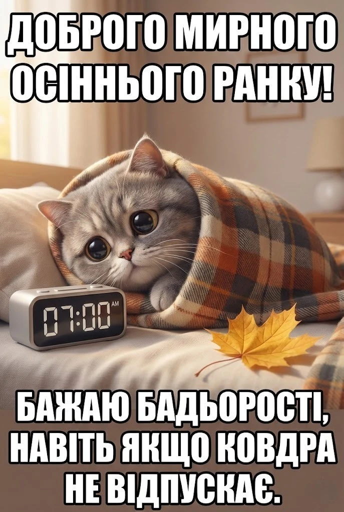 Доброго мирного осіннього ранку з найкращими картинками та душевними листівками для гарного настрою