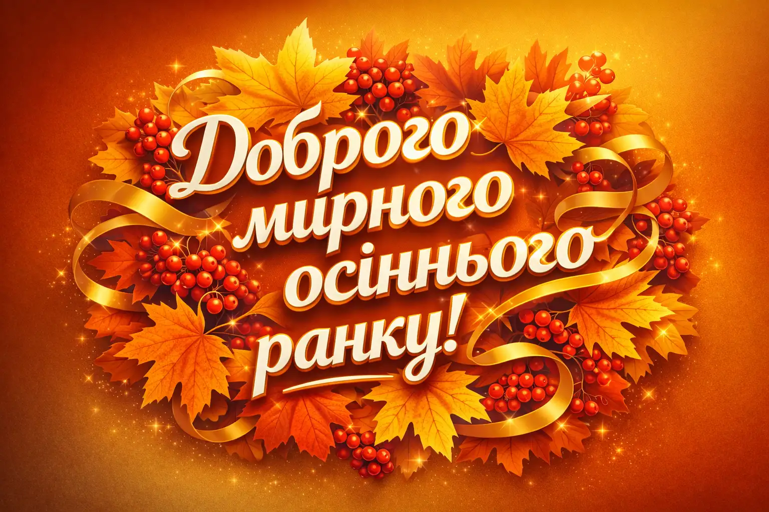 Доброго мирного осіннього ранку з найкращими картинками та душевними листівками для гарного настрою