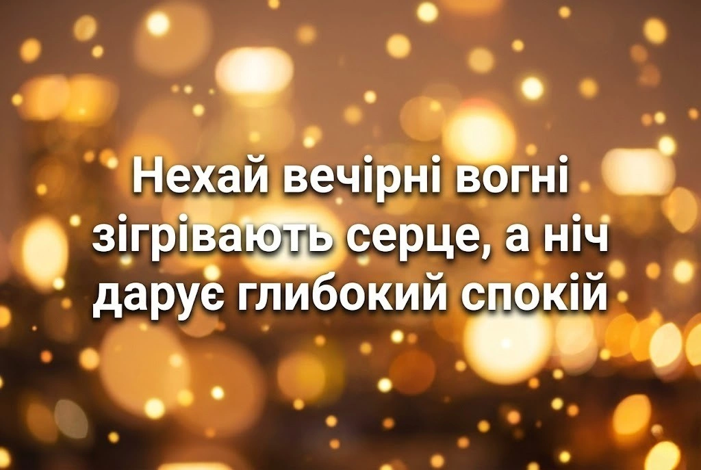 Доброго вечора і спокійної ночі: душевні побажання та найкращі картинки для затишку