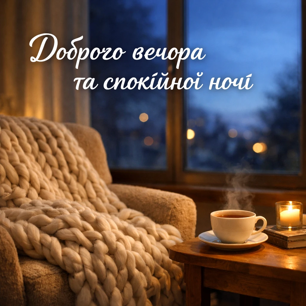 Доброго вечора і спокійної ночі: душевні побажання та найкращі картинки для затишку