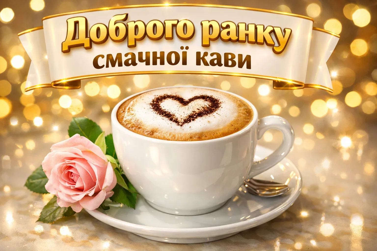 Доброго ранку та смачної кави: душевні листівки та красиві побажання для гарного дня