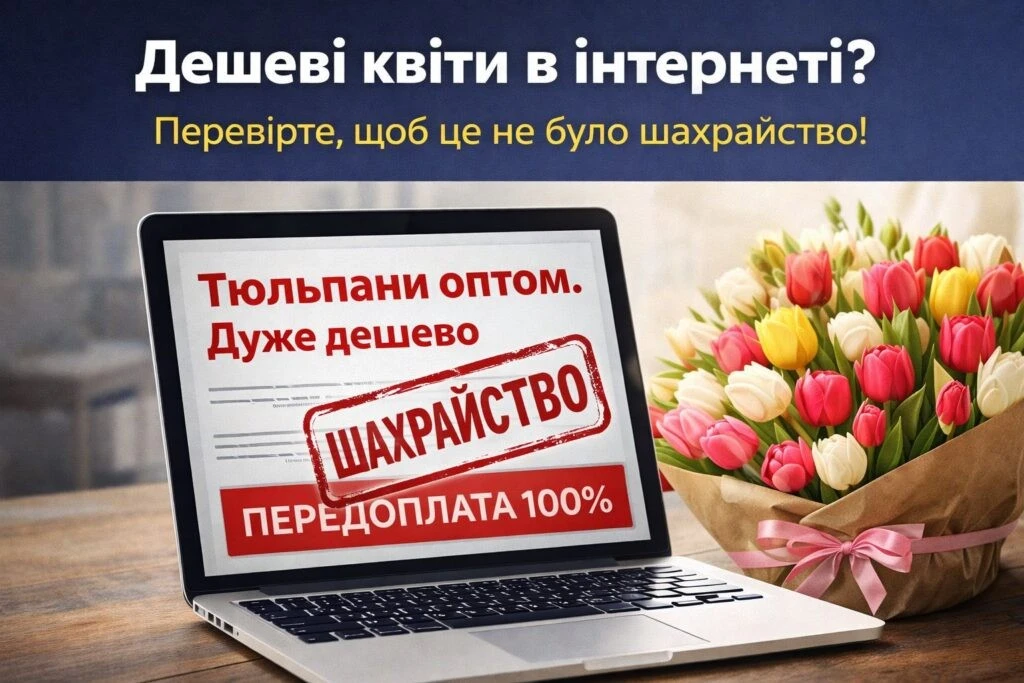 Тюльпани з присмаком обману: як не подарувати гроші шахраям замість квітів