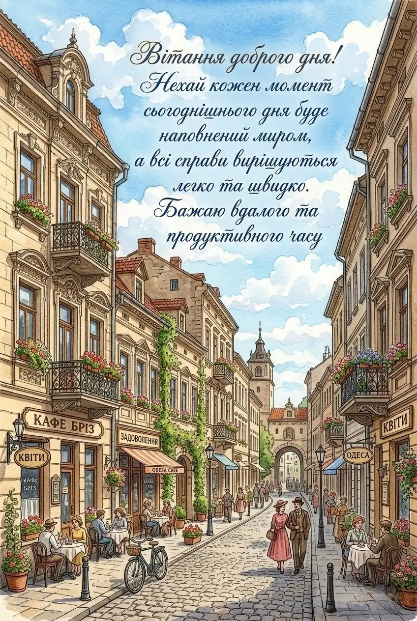 Найкращі вітання доброго дня українською: гарні картинки та душевні листівки