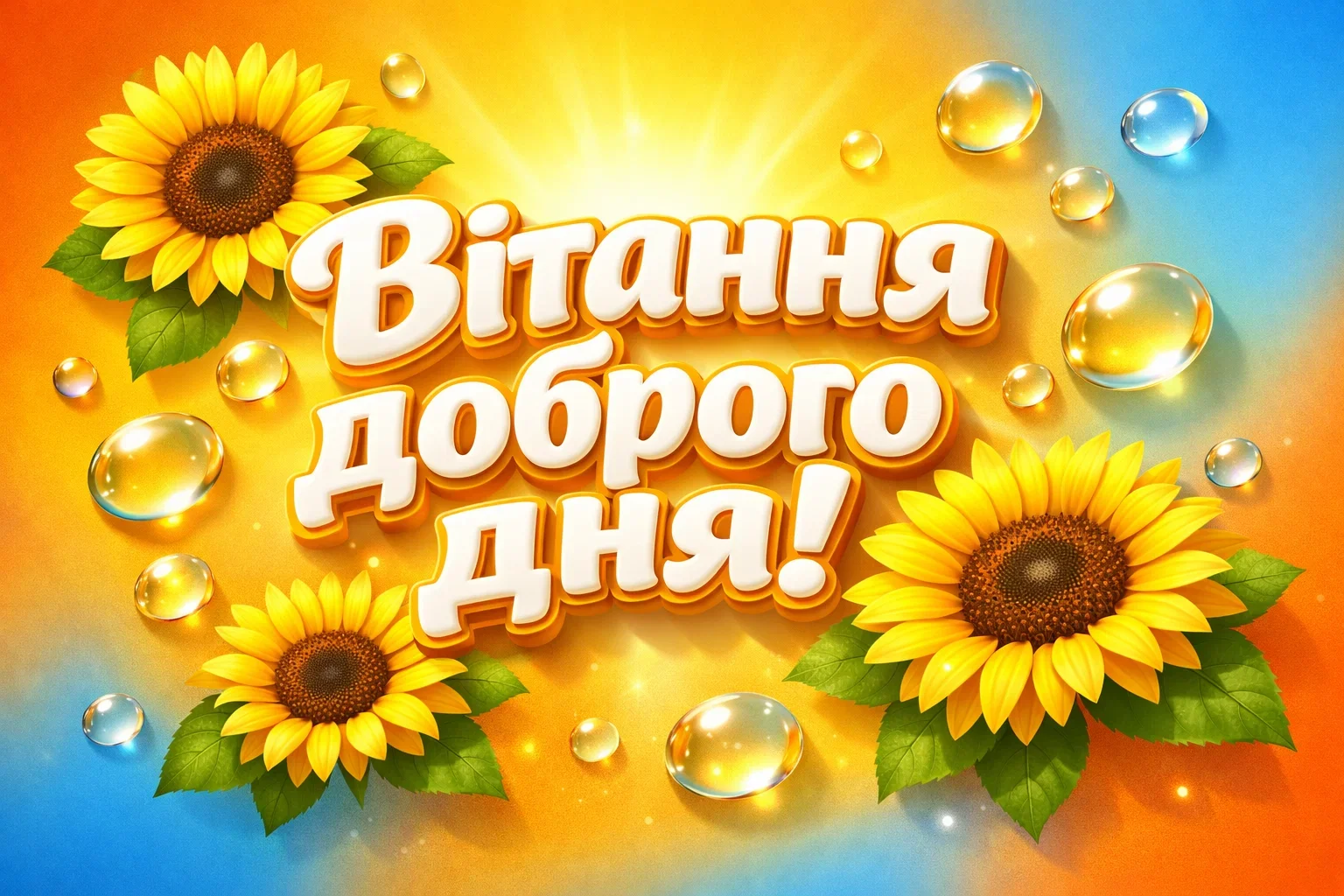 Найкращі вітання доброго дня українською: гарні картинки та душевні листівки