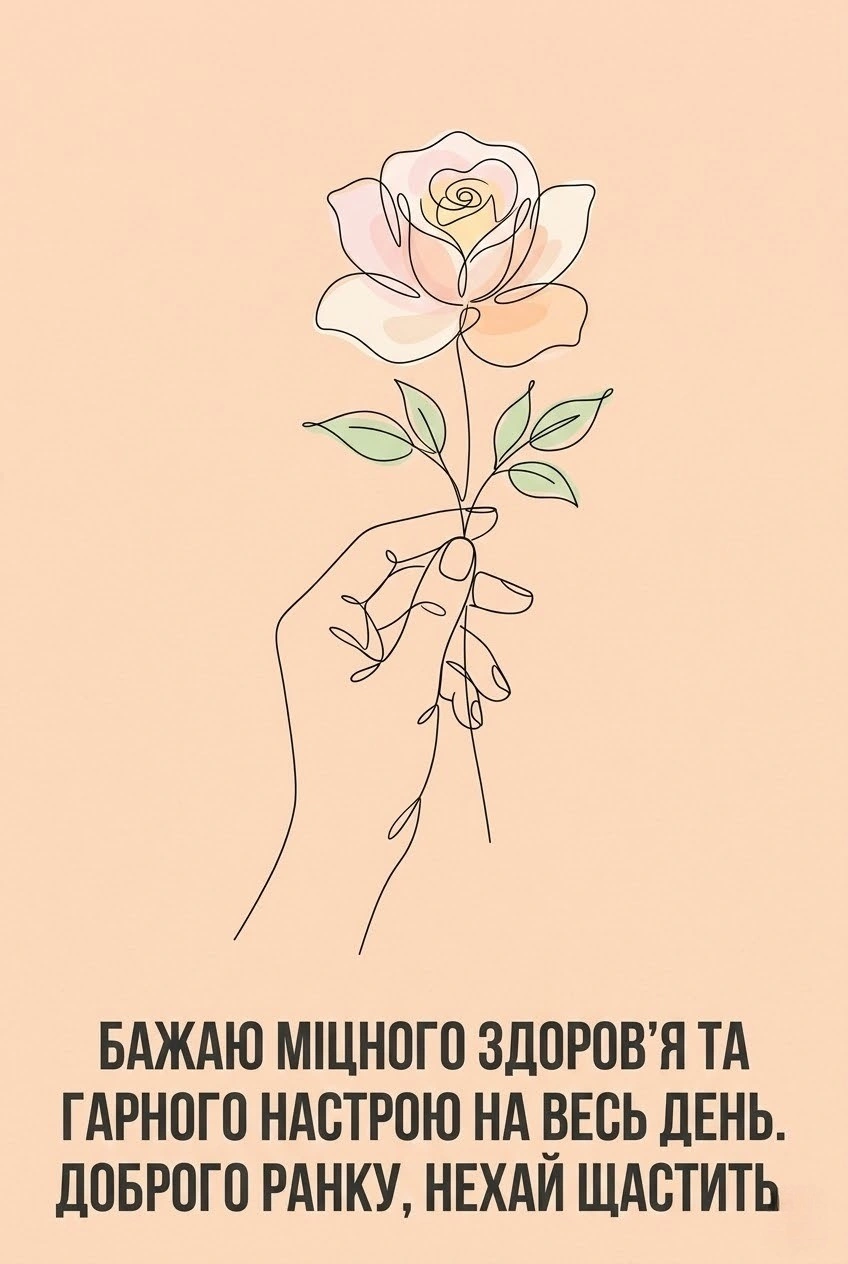 Доброго ранку та чудового дня: картинки з теплими побажаннями для близьких
